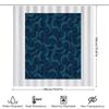 Ocean Wave Shower Curtain Blue Sea Pattern Bathroom Decor Beach Themed Backdrop Waterproof Fabric Modern Coastal Vibes