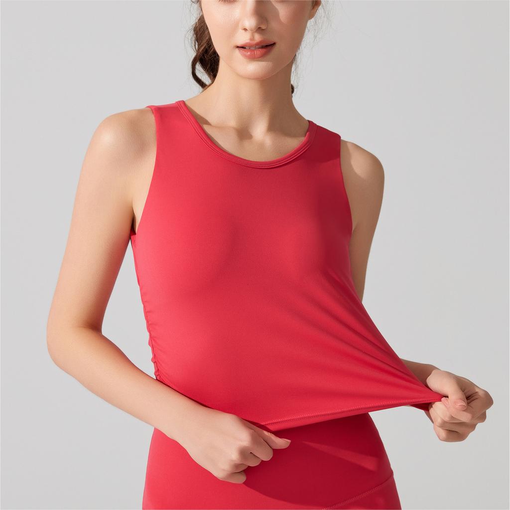 Wide Shoulder Straps Outer Wear Beautiful Back Sports Underwear Women's Shock-proof Running Big U Back Bra Gathering Yoga Vest