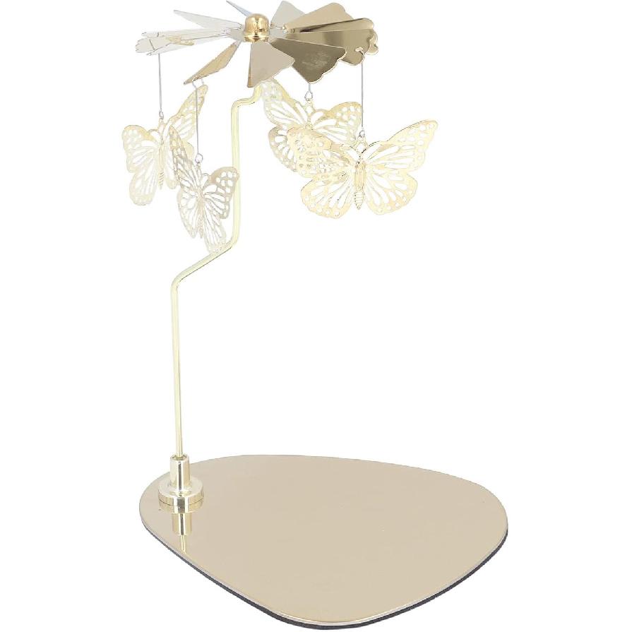 Round Triangular Tray Rotating Candlestick Scented Candle Romantic Revolving Lantern Creative Table Rotating Candle Holder, Spinning Candle Holder