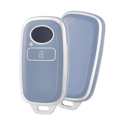 NU KÖR VI TANTO LA650S LA660S Ny Toyota-kompatibelt Smart Key-fodral, 2 knappar, Blått Silver