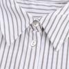 Spring 2025 Women's European & American Style Striped Long Sleeve Casual Shirt with Turn-Down Collar