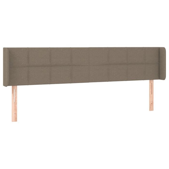 VidaXL Tête de Lit à LED Meuble de Chambre à Coucher Accessoire de Lit Double Tête de Cadre de Lit Intérieur Taupe 3123262