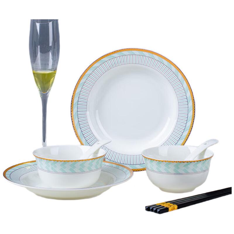 Jushang Blue Ceramic Dinnerware Set