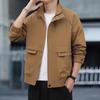Men's Trendy Cotton Padded Jacket - 2025 Autumn/Winter, Warm, Windproof, Stand Collar, Versatile Outerwear for Youth.