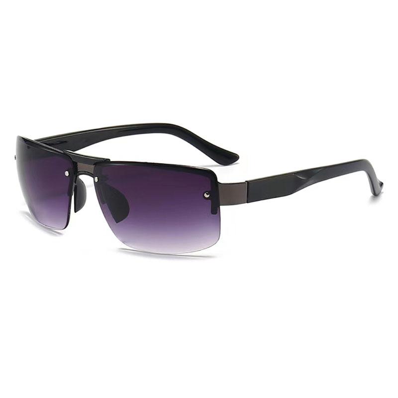 New Half Frame Square Sunglasses UV400 Protection Outdoor Driving Fashion For Men And Women Fishing Eyewear Oculos De Sol