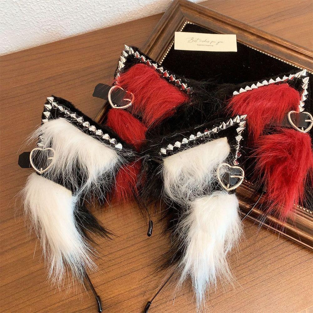 Hairpin Cat Ear Lolita Hair Band Belt Halloween Cosplay Costume Sweet Plush Headband Girls