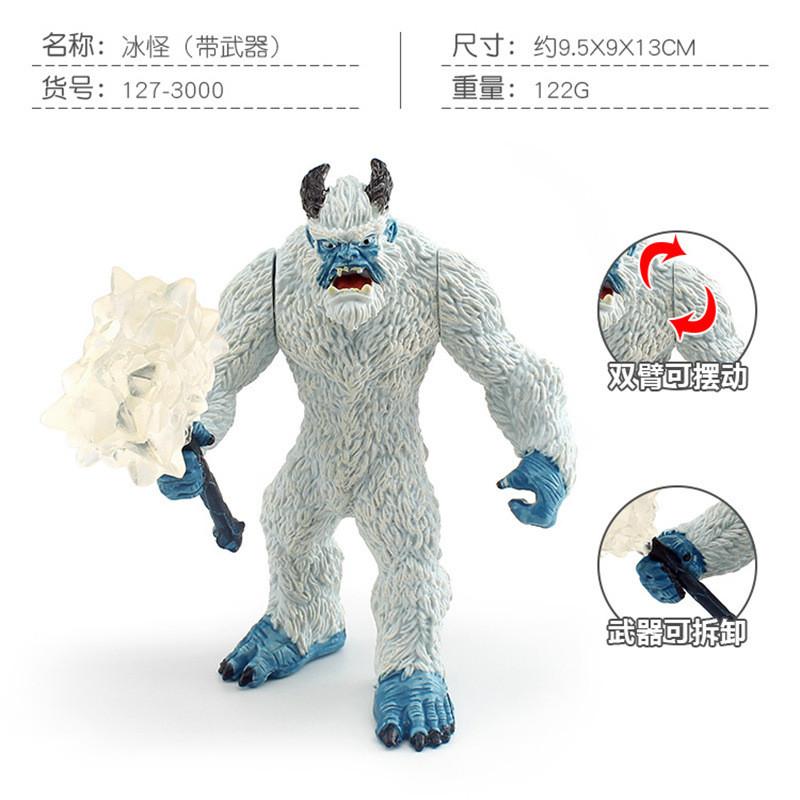 Stunning Plastic Fantasy Creature Models Including Ice Monster Tree Demon Gorilla Crystal Tiger And Lava Tiger