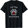 Dog Whisperer Pfote Herz Grafik T-Shirt Herren Lässig Baumwolle Kurzarm T-Shirt