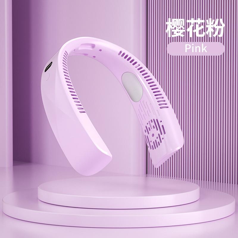 Ventilator portabil pentru gât cu semiconductor de răcire, reîncărcabil, 4000 mAh, fără lame, fără lame, pentru gât (1200/4000mAh două dimensiuni)