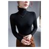 Autumn Winter New Top High Neck Lace Mesh Bottoming Shirt Women's Solid Color Long Sleeve Tshirt M-4XL
