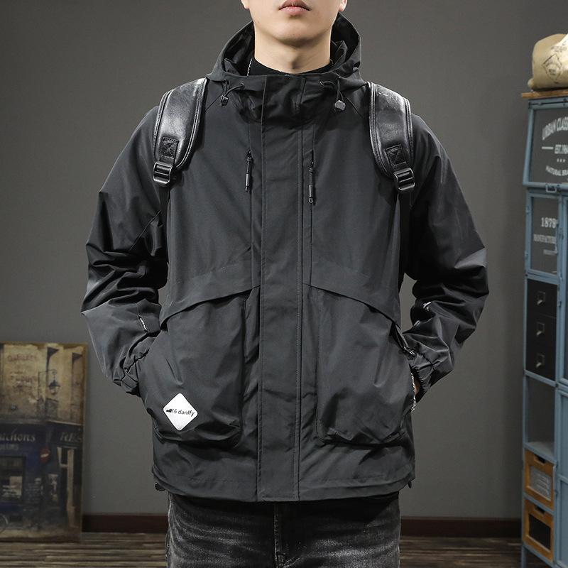 Tide Brand American Functional Jacket Men'S Jacket Loose Large Size Mountain Outdoor Leisure Hooded Tooling Outside