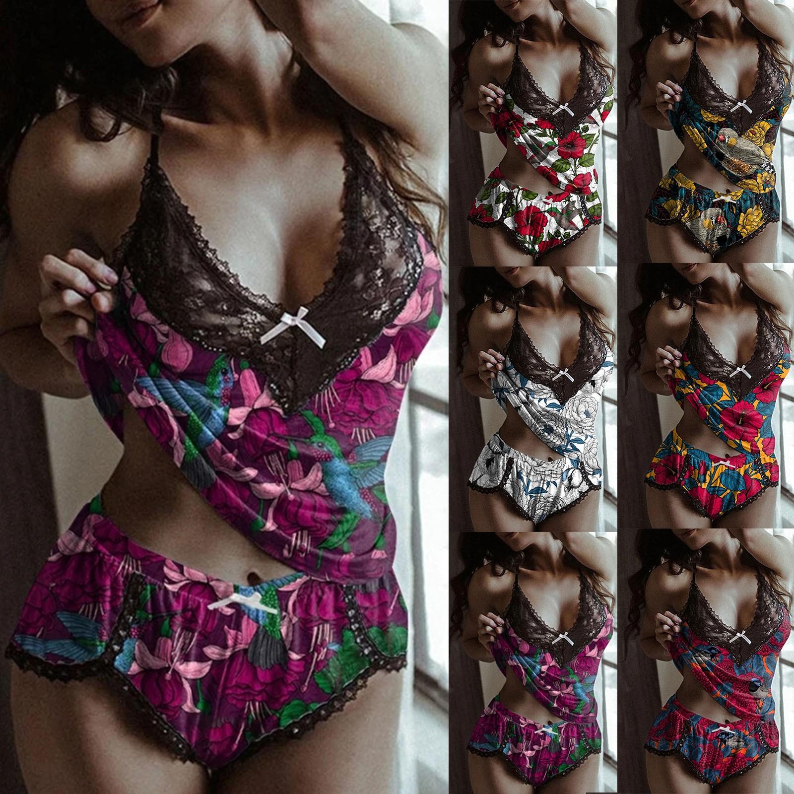 

Женщины кружево сексуальное женское белье пижамы комбинезон пижамы кружевное нижнее белье