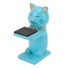 Watch Display Stand Cat Figurine Resin Watch Holder Decoration Storage Rack for Jewelry Bracelet Necklace Blue