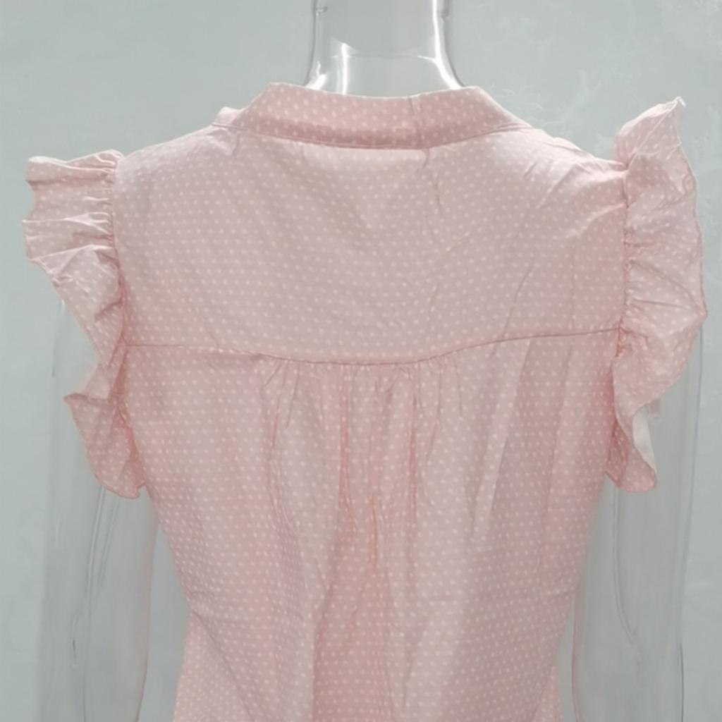 Women Summer Elegant Ruffles Sleeveless Lace Up Tie Bow Casual Tops Sexy Summer Ruffles Tank Top