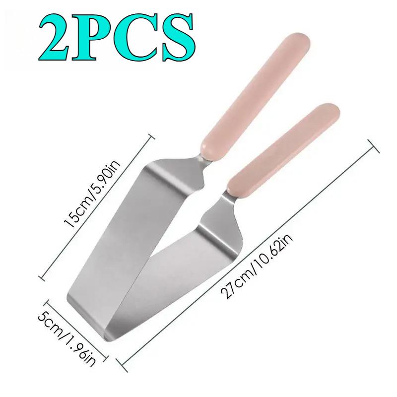 Multi-Purpose Triangular Stainless Steel Cake Slicer Dessert Shop Cutter Fudge Slicing Easy Clean Birthday Kitchen Baking Tools