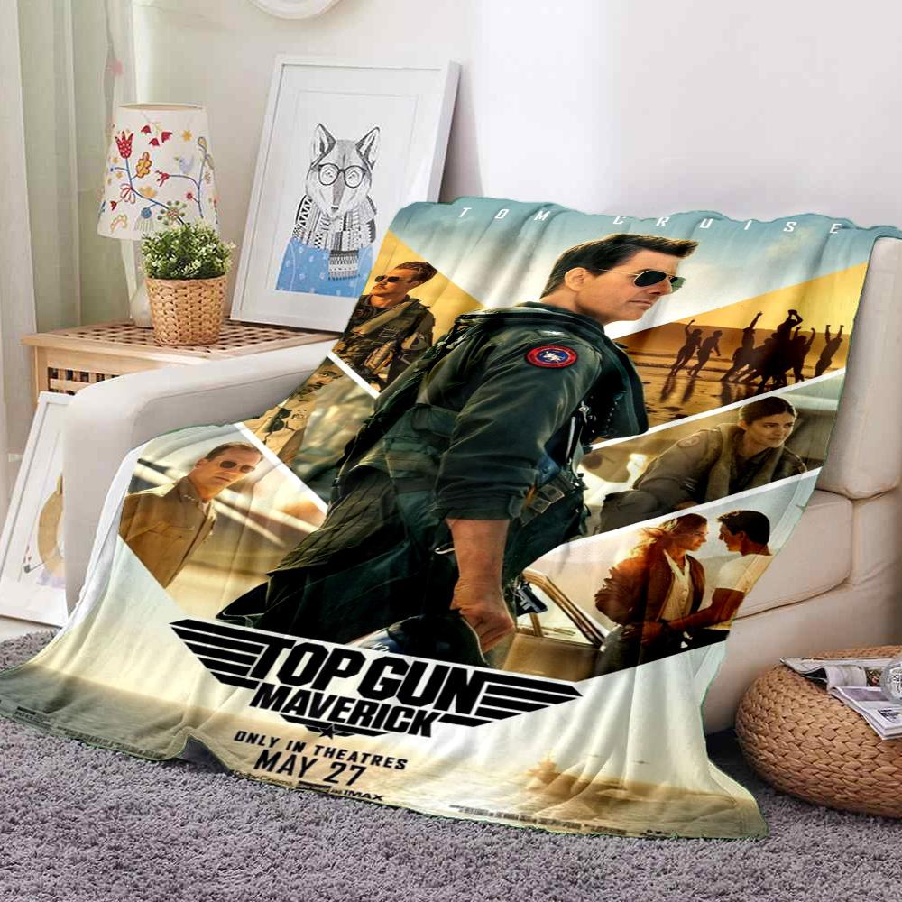 Top Gun Flannel Blanket Throw Blanket Soft Warm Sofa Bed Camping Car home Decor Unique Christmas Gift C930197
