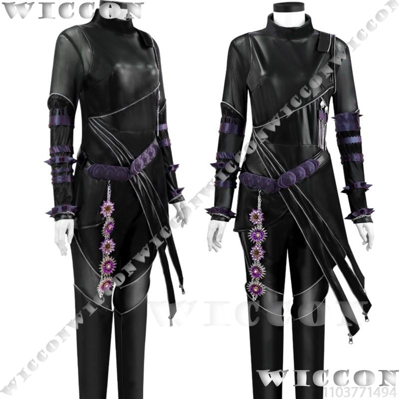 Mira Demon Hunter K-Pop Jenter Cosplay Svart Lær Kampdrakt Jente Kvinne Nattmorder Kjole Halloween Fest Karneval Antrekk