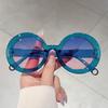 GM LUMIAS Ochelari de Soare Rotunzi Vintage Femei Noi Elegante Gradient Culoare Bomboane Decor Ochelari de Soare Design Trendy Brand Nuanțe Casual
