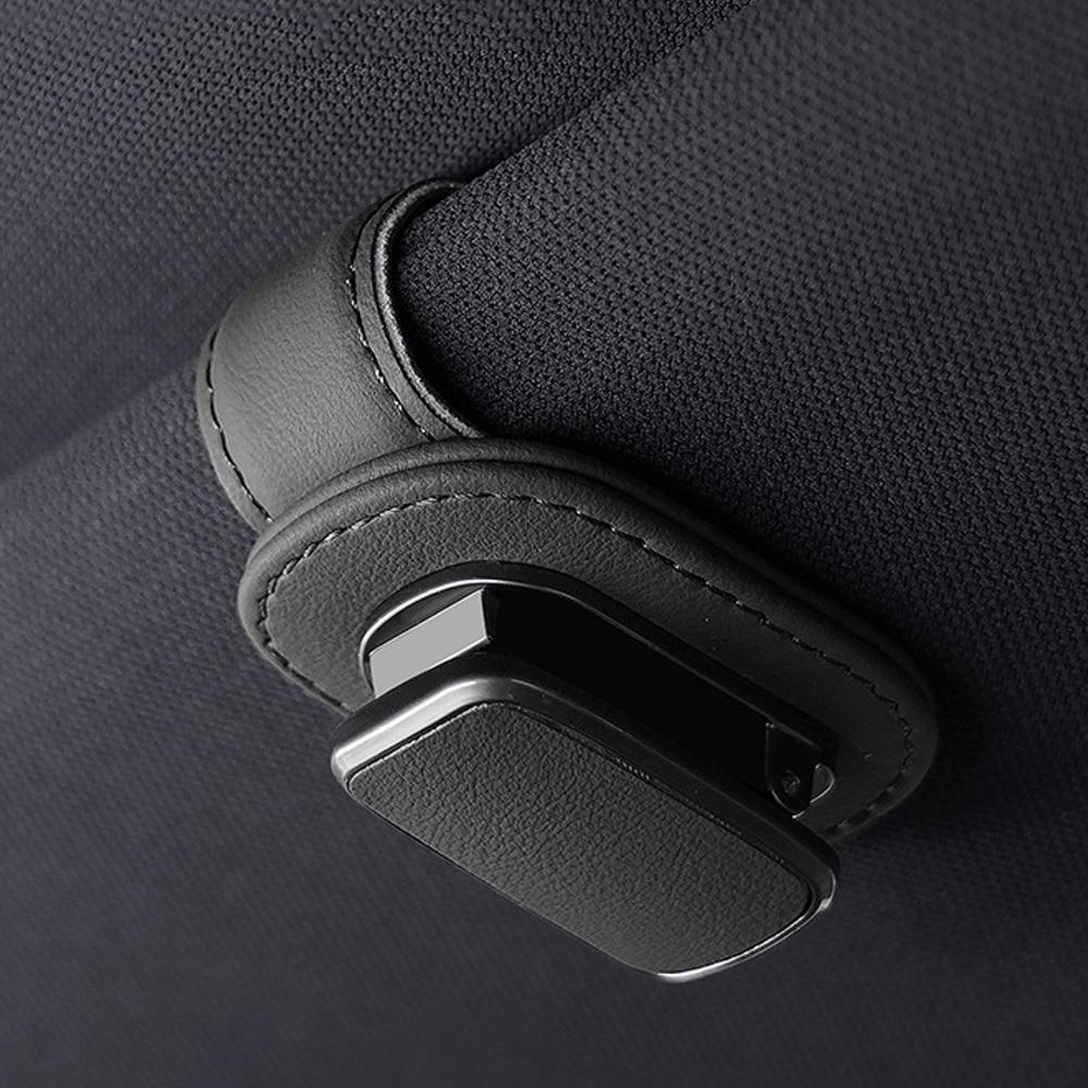 

Суперволокно Кожа Автомобильный Держатель для Хранения Очков Клип Козырек от Солнца Держатель для Солнцезащитных Очков Автомобильные Аксессуары для Интерьера чёрный