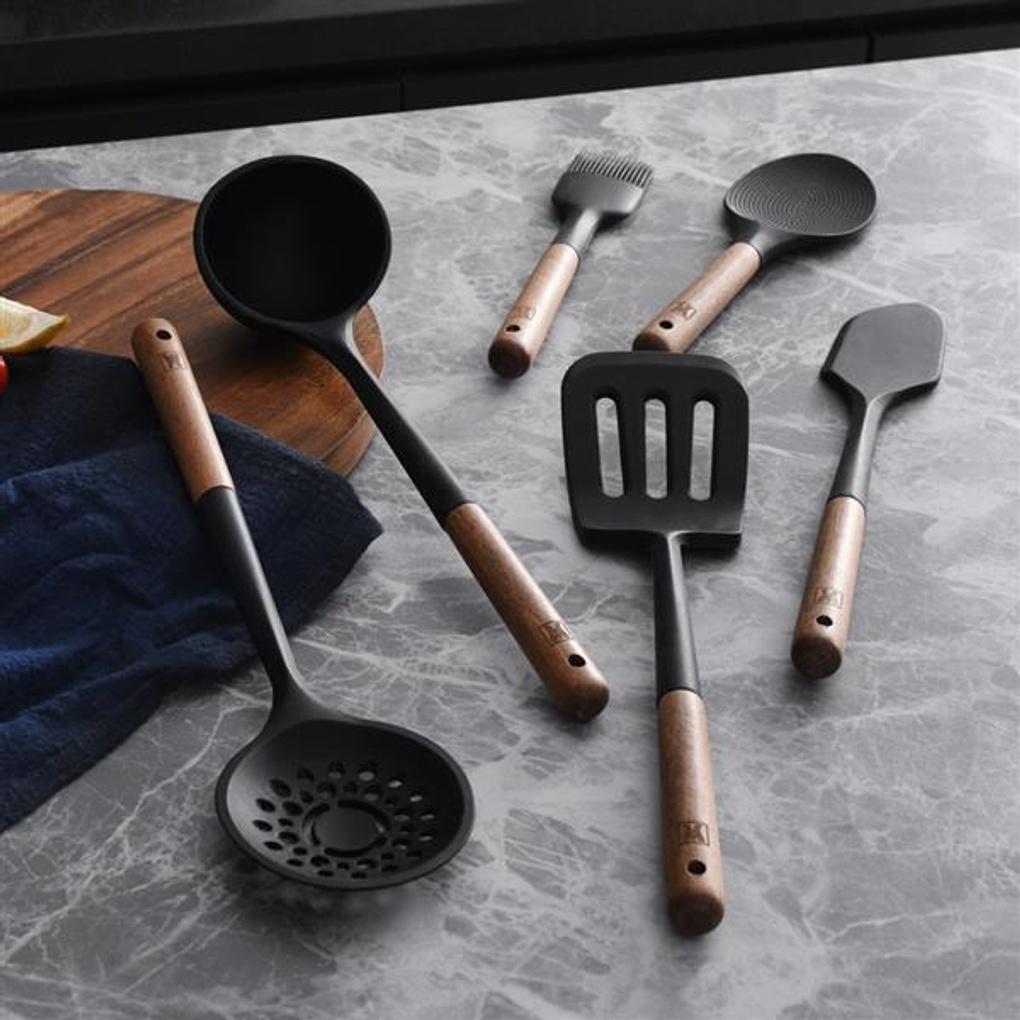 WAGENSTEIGER Flexibler Silikon Woklöffel_Schwarz