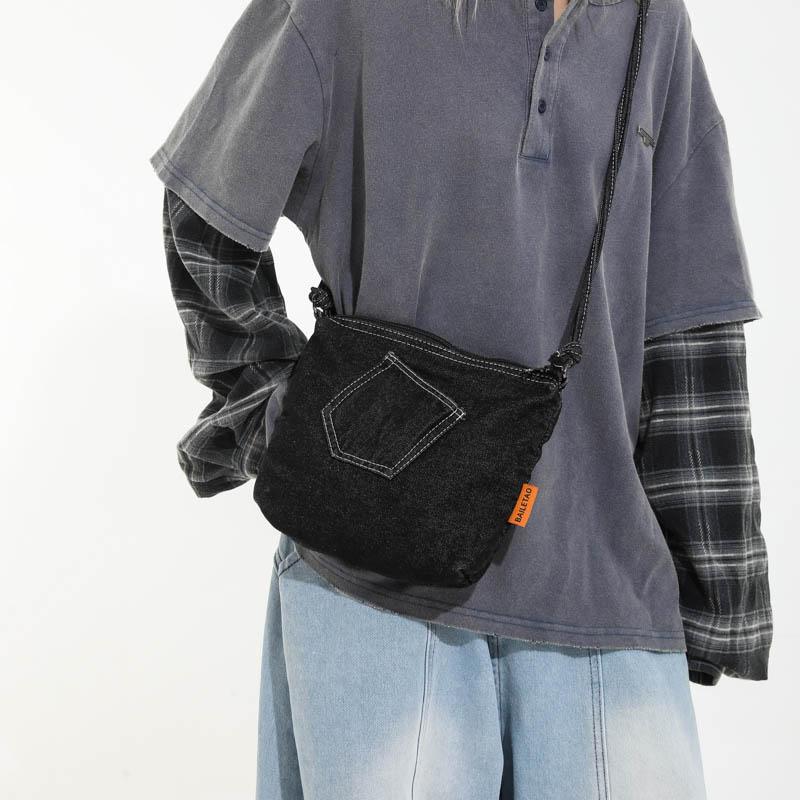 Jeansowa Torba Crossbody na Telefon Komórkowy Mini Torebka Damska Torba na Ramię