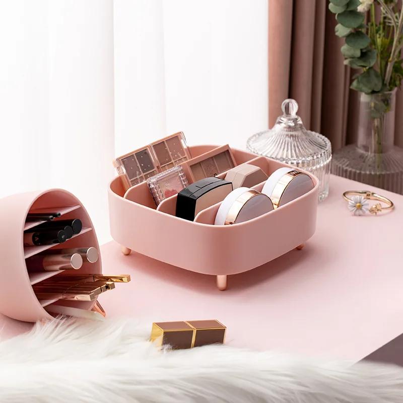 Organizzatore Trucco Scatola Portaoggetti Regolabile per Matita Sopracciglia Rossetto Eyeliner Cipria Profumo Scatola Portaoggetti Espositore Supporto