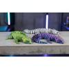 3D Printed Conjoined Lizard Statue Ornaments, Movable Cartoon, Creative Desk Plants, Rockery, Fish Tank Landscaping Decoration