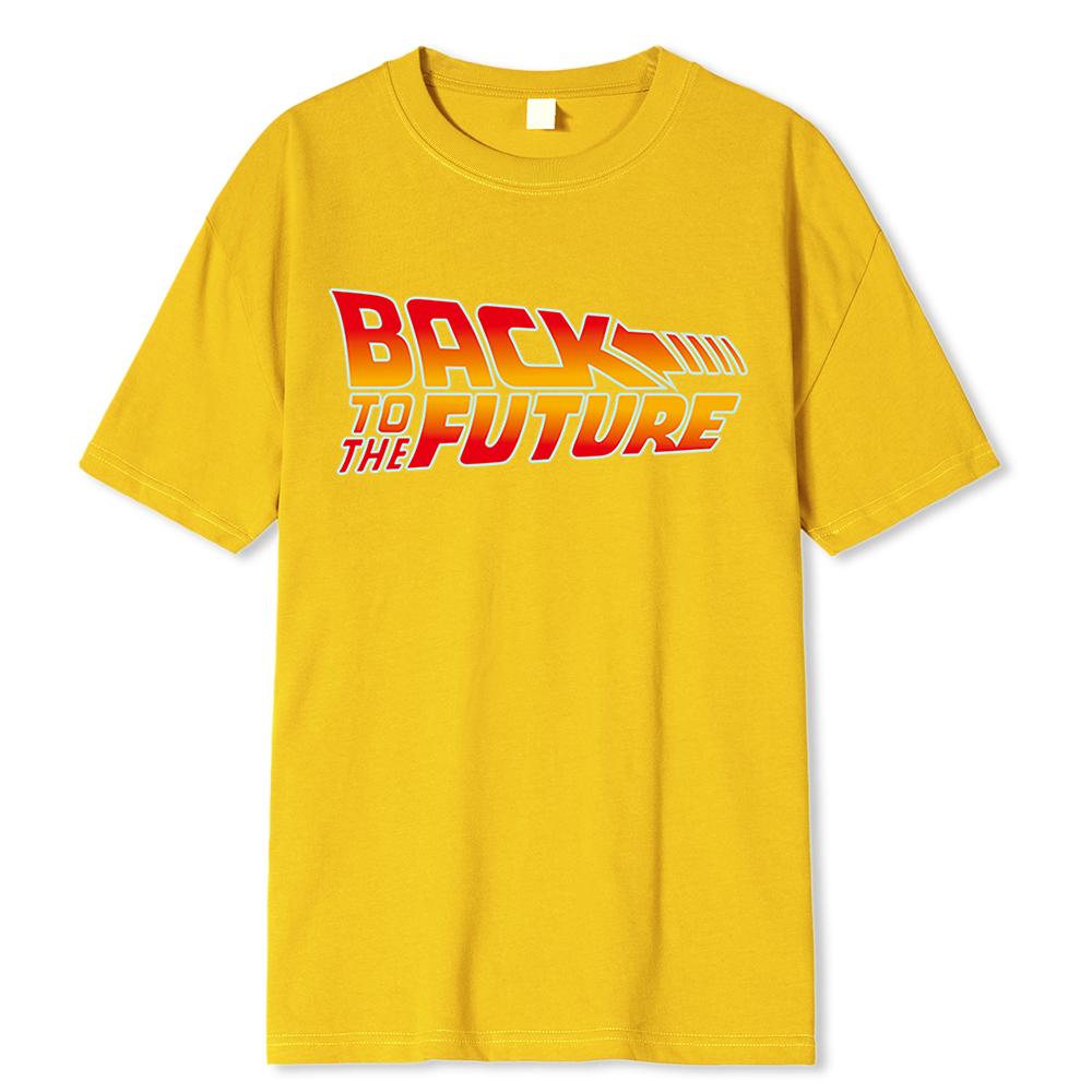 Back To The Future Tshirt Cotton T Shirt For Men Summer Short Sleeve T Shirts Movie Hip Hop Tee Tops Streetwear T-shirts XXXL