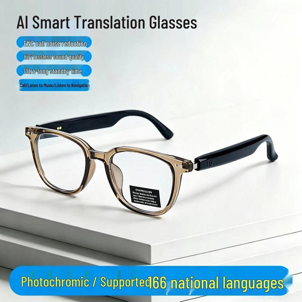 Intelligente Bluetooth-Brille GS07AI mit getönten Gläsern für Musik, Anrufe, Radfahren und Autofahren