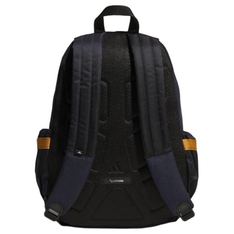 Adidas Casual Large Capacity Zipper Closure Thermoplastic Elastomer Backpack Unisex Backpack Ink-Blue JX5009