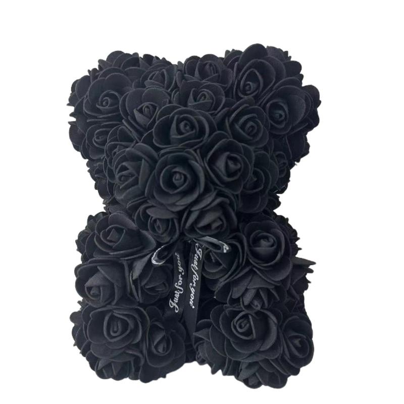 1pc Valentine's Day Gift Creative Rose Bear Gift PE Flower Romantic Foam Bear Hug Bear
