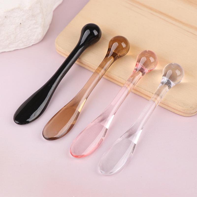 1/3Pcs Acrylic Cosmetic Spatulas Scoop With Box Face Cream Mask Mud Mixing Spoon Beauty Tools Absorb Roller Facial Applicator