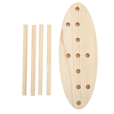 Schleifenmacher Leichtgewicht Mehrgröße Verstellbar Holz Schleifenherstellungsset mit Holzbrett Stäben für