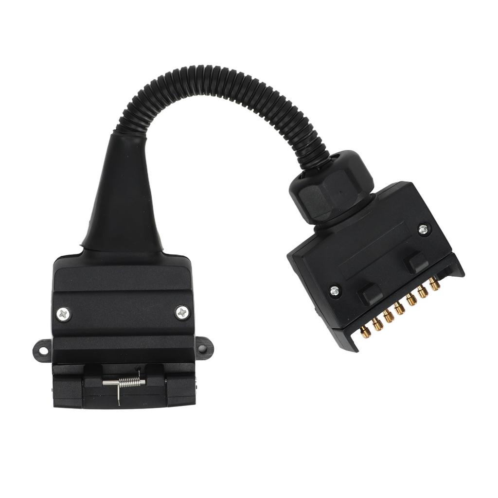 Trailer Adapter 7 Pin Flat Male Plug To 12 Pin Flat Female Socket Caravan Connector
