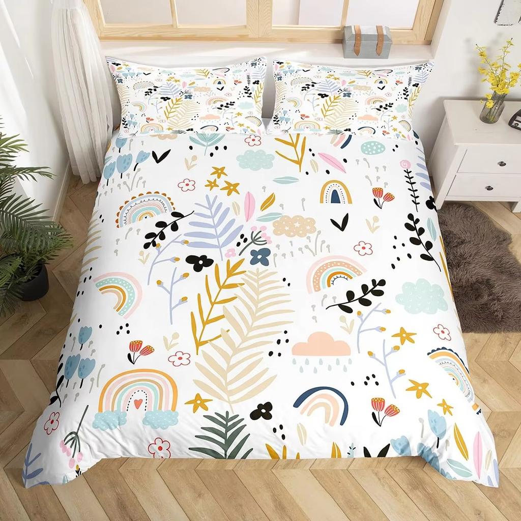 Cartoon Dinosaur Down Comforter Set Bedding Set 3-piece Duvet Cover Set