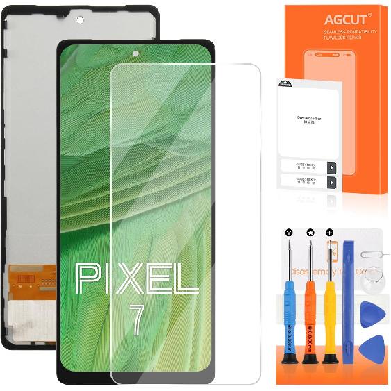 

TFT for Google Pixel 7 Screen Replacement Display for Pixel 7 LCD Display GVU6C GQML3 LCD Digitizer Screen Touch Assembly Repir Part Black with