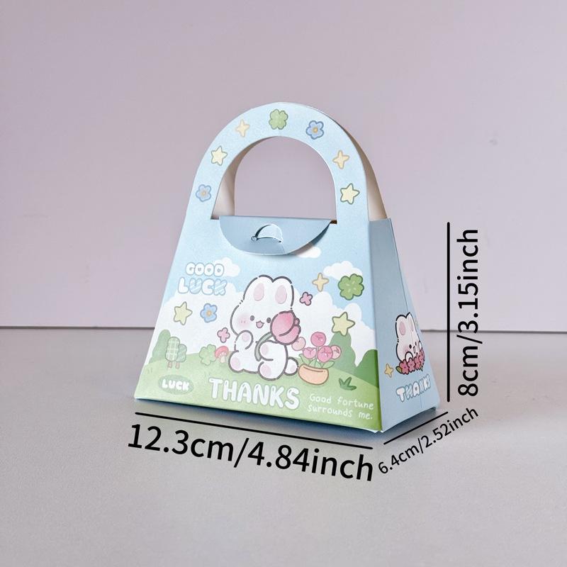 Chinese Valentine's Bear Schoolbag Graduation Candy Box - Birthday & Baby Gift Souvenir - Portable Paper Gift Box