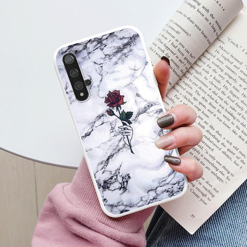 Marble Pattern Phone Case For Huawei Nova 5T Protective Cover Case Soft Funda For Huawei Nova 5T Nova5T 5 T Coque Silicone Capa
