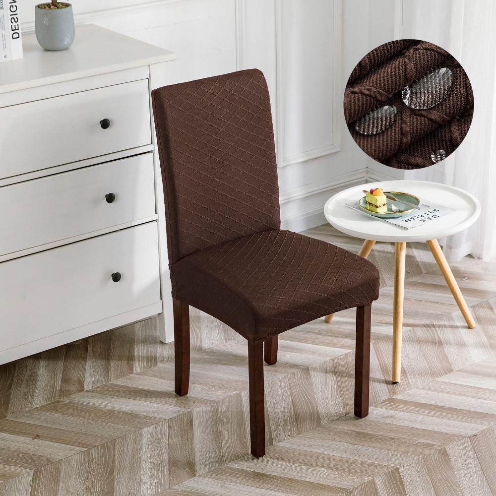 Waterproof Chair Covers for Home Use Dustproof Dining Chair Slipcovers Easy To Clean and Durable