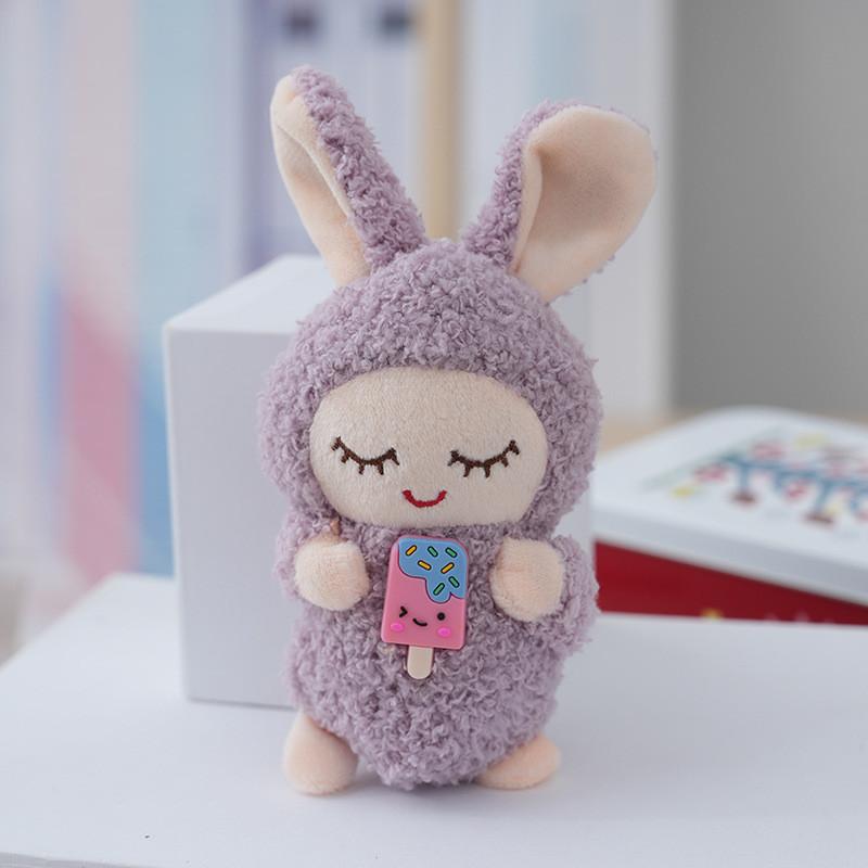 Adorable Plush Bunny Keychain Soft Stuffed Animal Toy For Weddings And Gifts