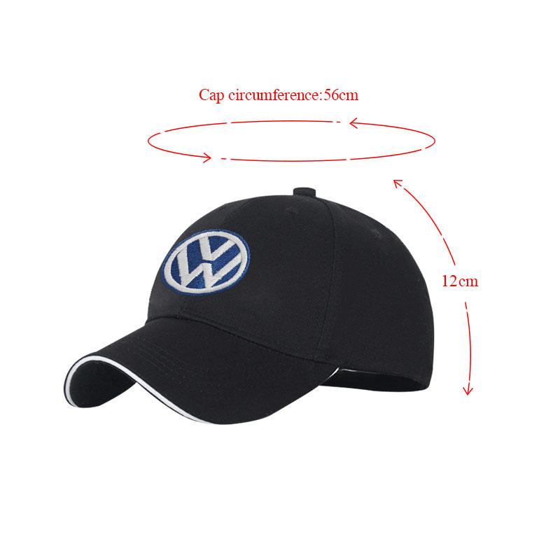 Valve Stems Caps For Volkswagen VW Rline R Golf Passat CC Polo Touran Beetle Touareg Jetta Tiguan Car Logo Baseball Cap UV Prote RA8