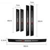 TQDX8 Honda Car Threshold Strip Anti Stepping Leather Protective Sticker For Honda civic accord fit jazz pilot CRV odyssey passport