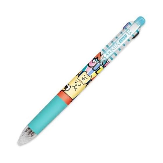 Mind Wave Character Multi Pen Sarasa Multi 4+1 4-Color Gel Ballpoint Pen + Mechanical Pencil 0.5mm (Gorogoro Nyaansuke Blue)