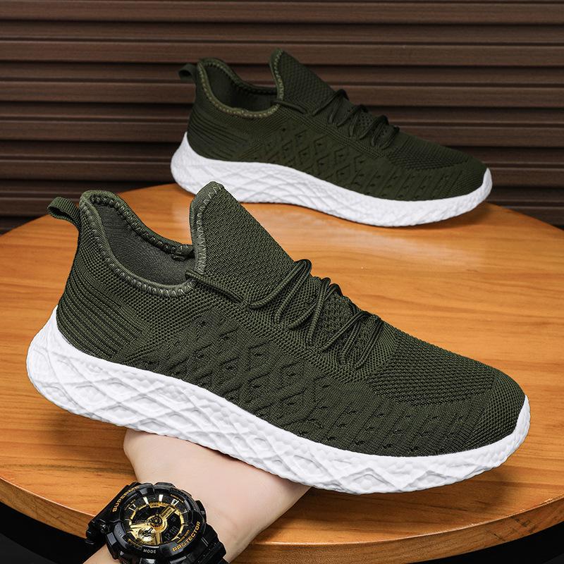 Herrenschuhe Herbst 2025 Fly-Woven Mesh Sportschuhe Paar Übergröße Lässige Laufschuhe Outdoor Atmungsaktiv Low-Top Trendschuhe