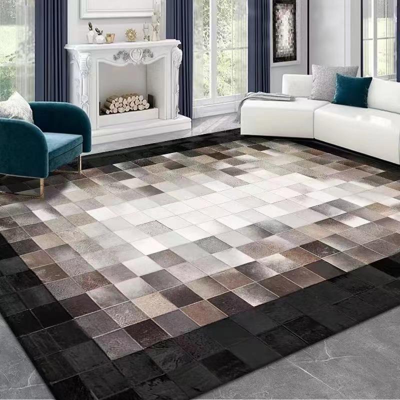 Light Luxury Simple Flannel Plush Carpet Bedroom Bedside Carpet Home Living Room Decoration Sofa Carpet