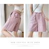 Women's Pink Quick-Dry High Waist Cargo Shorts - Loose, Lightweight, Wide-Leg Summer Sports Pants.