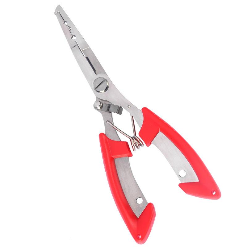 Extended Multifunctional Fishing Pliers: Hook Remover, Scissors, Line Cutter, Lead Shot, Fish Controller, Hook Tying Tool