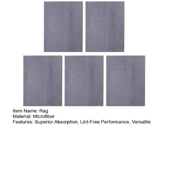 Yousheng 5Pcs Thickened Microfiber Cleaning Cloth Lint-Free Reusable Absorbent Rags Kitchen Window Streak-Free Miracle Towels