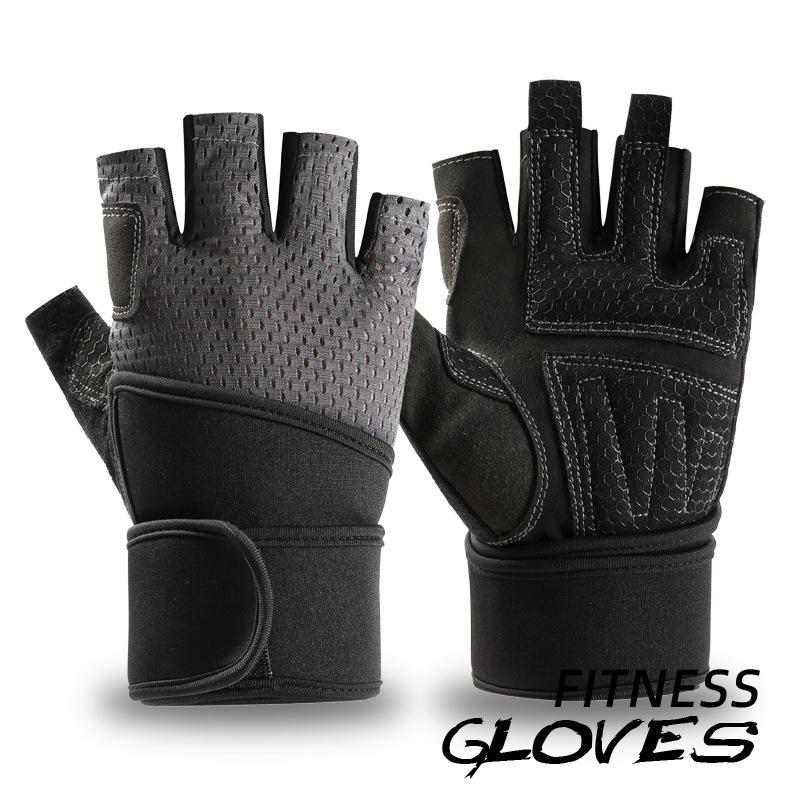Fitness Gloves Wrist Guards Equipment Breathable Sports Supplies Silicone Weightlifting Dumbbell Training Fitness Gloves Wrist Guards