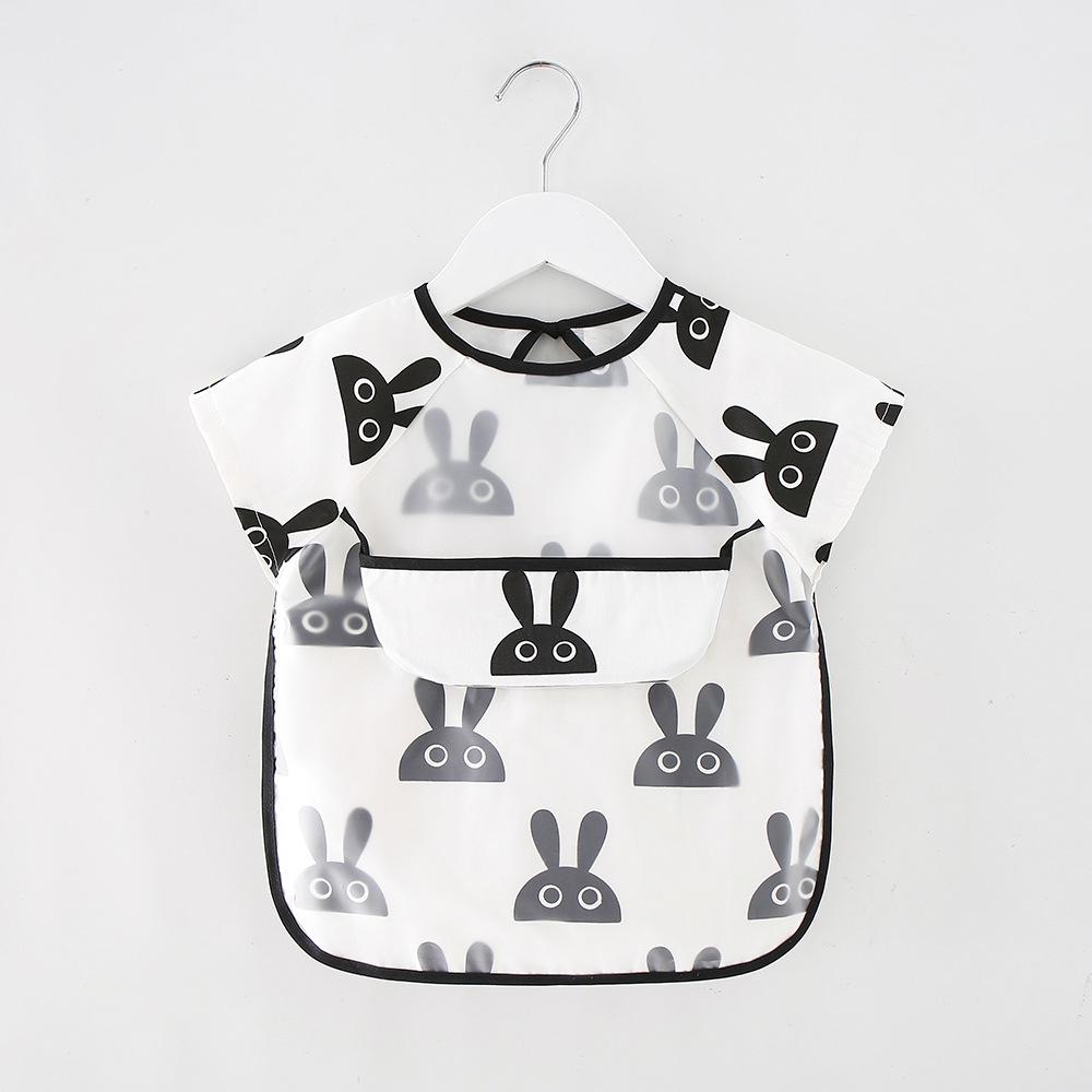 Blouse imperméable en coton à manches longues avec poche pour enfants